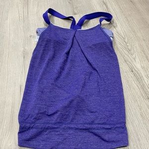 Two-tone purple Lululemon tank
